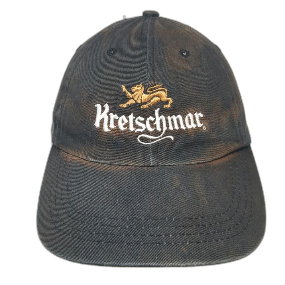 Quake City Baseball Cap Black Gold White One Size Kretschmar Deli Cotton Hat